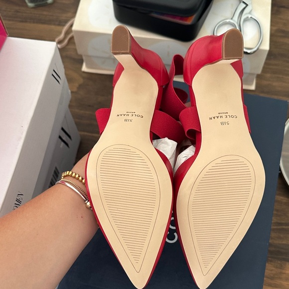 Cole Haan Women's Vibrant Red Heels - Picture 2 of 3